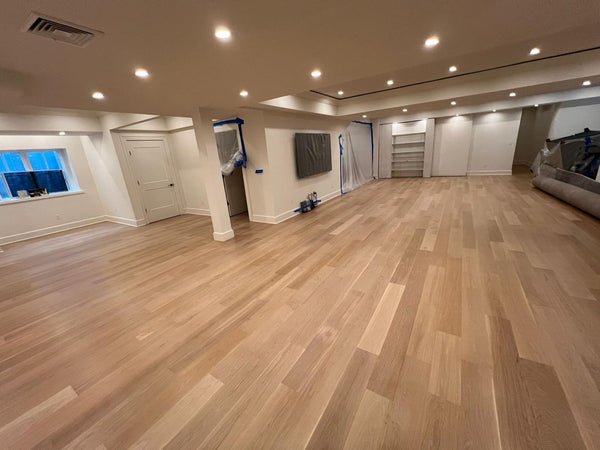 7.5" x 3/4" European White Oak Unfinished Select Engineered Hardwood Flooring